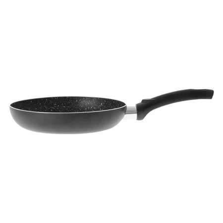 Patelnia tradycyjna z powłoką marmurkową 20 cm czarna