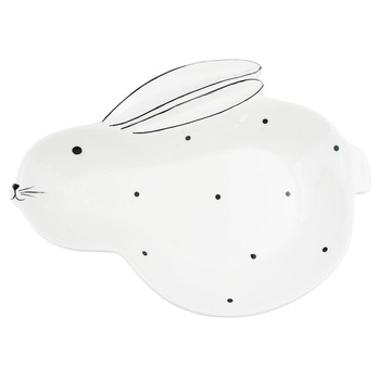 Talerz zając 26x19cm ROSS/OD2612