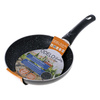 Patelnia tradycyjna z powłoką marmurkową 22 cm czarna