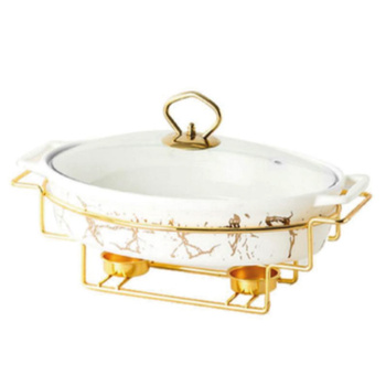 Podgrzewacz owal. Pino 2,3L 41x23cm biały/OD2192