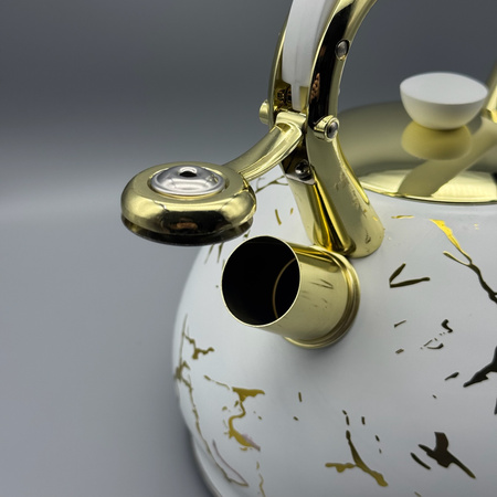 Czajnik 3,0L DARIO biały złoty/OD2113