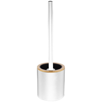 Szczotka WC z pojemnikiem NEVYA biała/OD2235