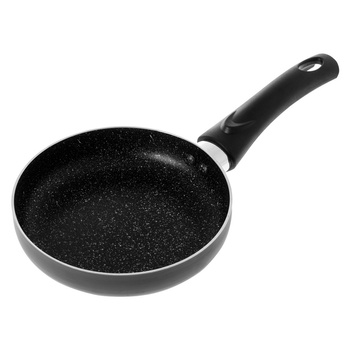 Patelnia tradycyjna z powłoką marmurkową 18 cm czarna