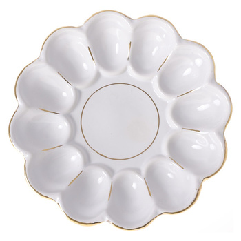 Talerz do jaj okr.bez.uchw. złoto/OD8501