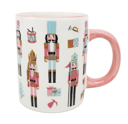 Kubek ceramiczny 335 ml z motywem dziadków do orzechów