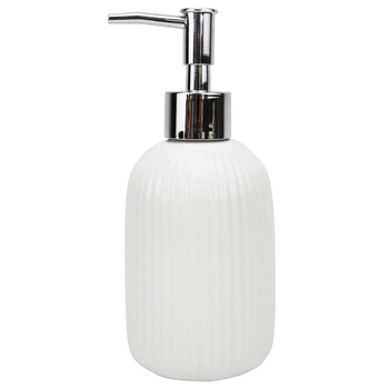 Dozownik mydła VIVIANO 7,5x7,5x18cm biały