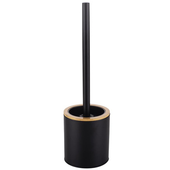 Szczotka WC z pojemnikiem NEVYA czarna/OD2236