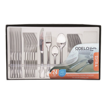ELVIRA Komplet sztućców 24 el. flok (6osób)/OD1062