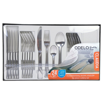 CLAUDIA Komplet sztućców24 el. flok (6osób)/OD1170