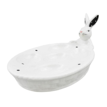 Talerzyk na jajka zając 22x13,5 na 5sz ROSS/OD2593