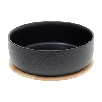 Salaterka z podstawką 24cm CASSIE czarna/HD12432