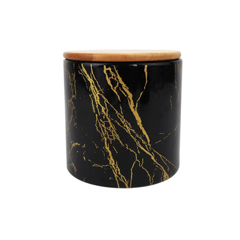 SOLVI Pojemnik marmur czarny 10x10x11cm/OD2463