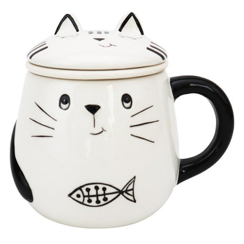 Kubek z pokrywą i zaparzaczem NELS 400ml/OD2452