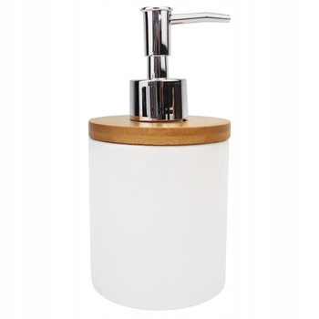 Dozownik mydła ALVARO 8x8x16cm biały/OD2347