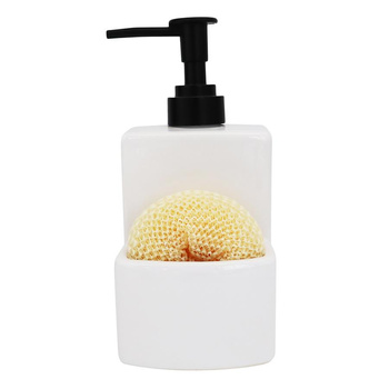 Dozownik płynu MANOLO 9,6x8,6x18,8cm biały