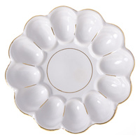 Talerz do jaj okr.bez.uchw. złoto/OD8501