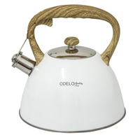 Czajnik stal. FULVI z gwizd. 3.0L biały/OD1647W