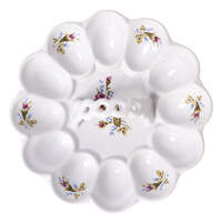 Talerz do jaj okr. z uchw. róża/OD8506