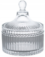 Cukiernica okrągła z przykr.szkla.14x15cm/DIA1477