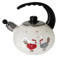 Czajnik emaliowany z kurami Indukcja gaz z gwizdkiem Czajnik 2,2L 