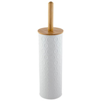 Szczotka WC z pojemnikiem ELIAN biała/OD2248