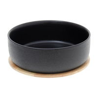 Salaterka z podstawką 24cm CASSIE czarna/HD12432