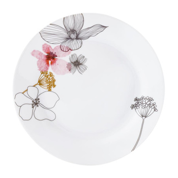 Talerz deserowy 19cm Wzór motyw roślinny kwiatowy okrągły