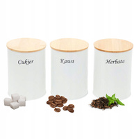 Kpl. 3 pojemników DELMORE biały/OD2253