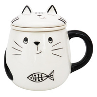 Kubek z pokrywą i zaparzaczem NELS 400ml/OD2452